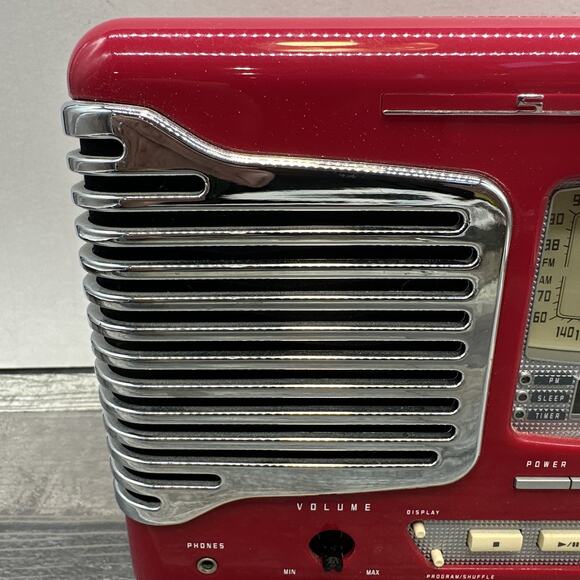 Rare TEAC Retro SL-D80 AM/FM Stereo Radio In Red {Q} - Picture 3 of 16